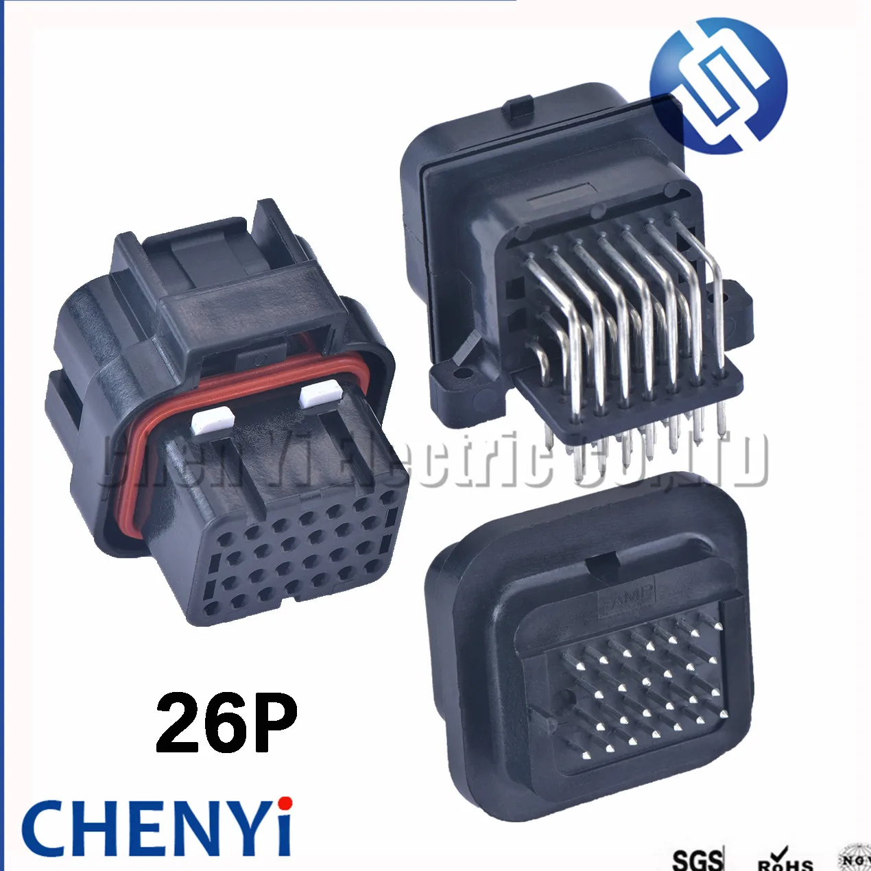26 Pin 3-1437290-7 6437288-6 TE AMP SUPERSEAL 3 slots electrical female or male Straight PCB wire to board connector ECU plug