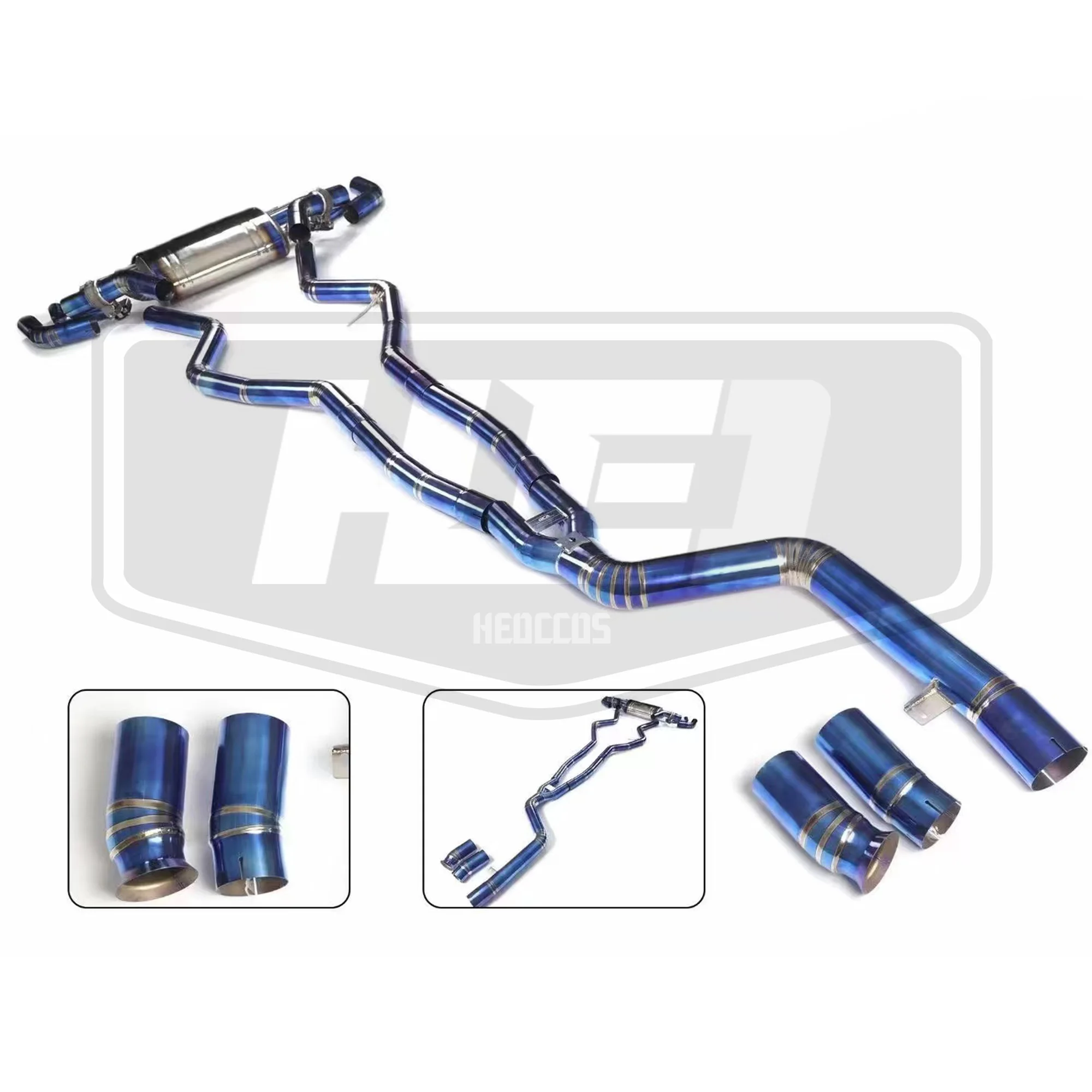 Выхлопная труба HEO из нержавеющей стали для BMW G20 m340i / G22 m440i B58 электронный клапан