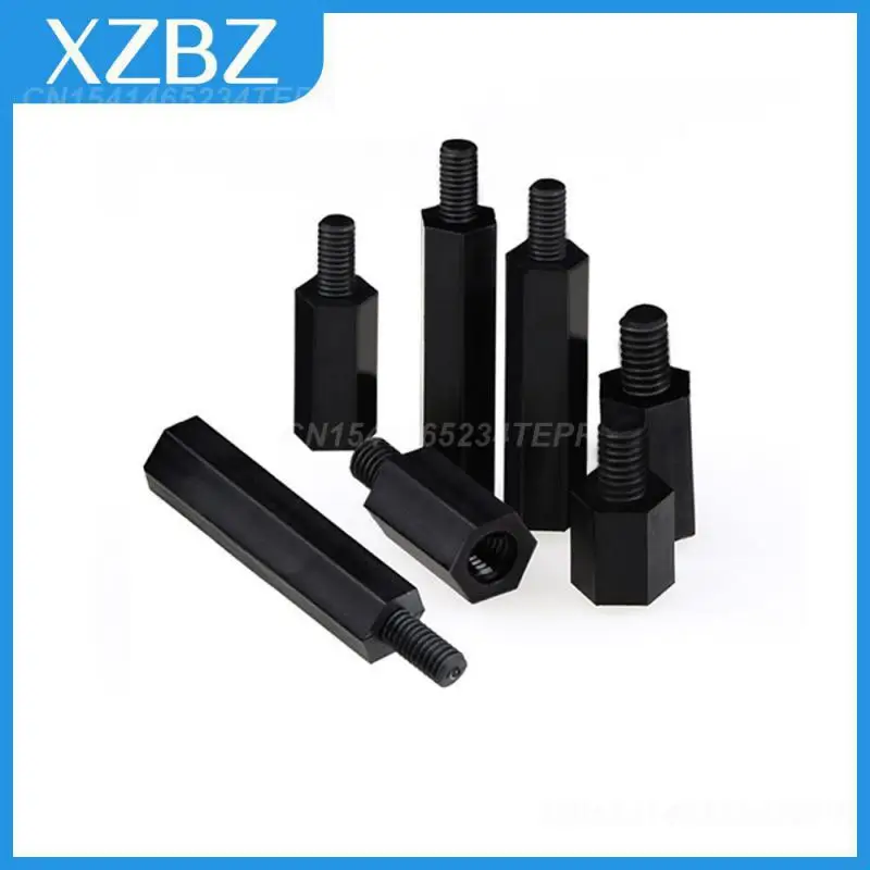 

Hex Pillar Plastic Support Single-head Non-magnetic Nylon Plastic Stud Column M2/m2.5/m3/m4 Female And Male Screw Stud Hexagonal