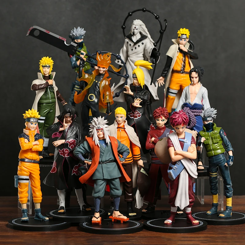 

6pcs/set NARUTO Uzumaki Naruto Hatake Kakashi Jiraiya Uchiha Itachi Sasuke Madara Deidara Collection Figure PVC Model Figurals