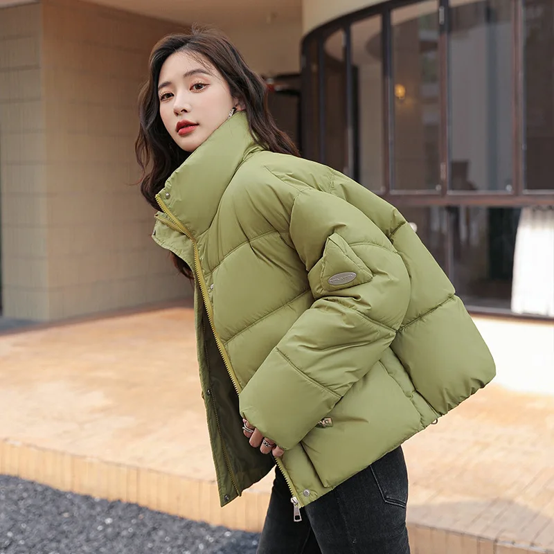 

New Autumn and Winter Down Cotton Dress Women's Leisure Fashion Thickened Student Cotton Coat Fashion Trend