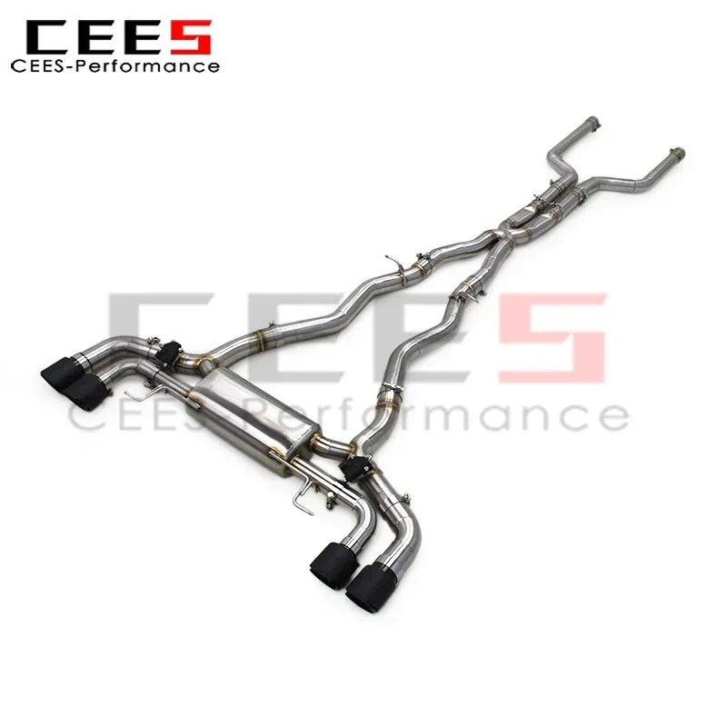 Cees выхлопная труба в сборе для BMW M8 F91/F92/F93 4 4T 2017-2023 система глушителя Valvetronic из