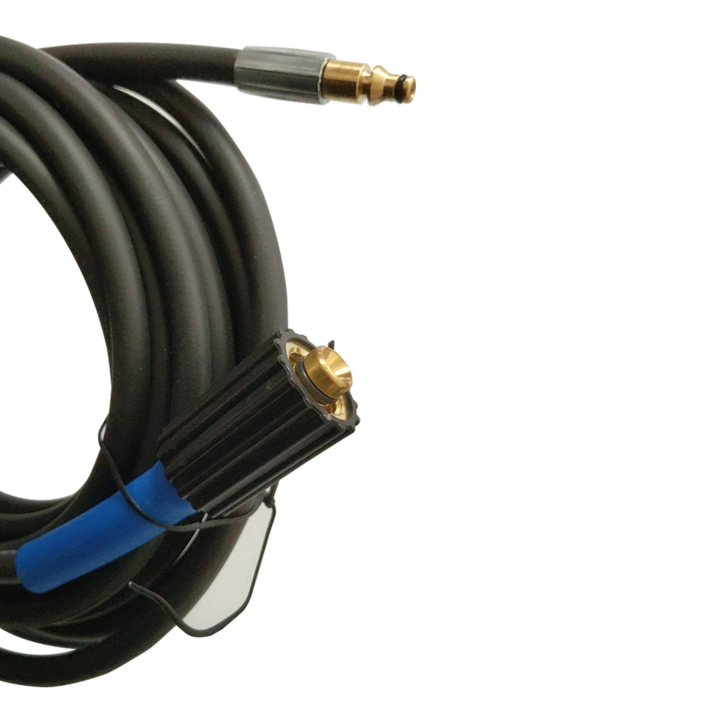 

8m Cleaning Durable M22 Thread Coupling Black Garden Long Tube Pressure Washer Hose Replacement PVC Reinforced For Nilfisk