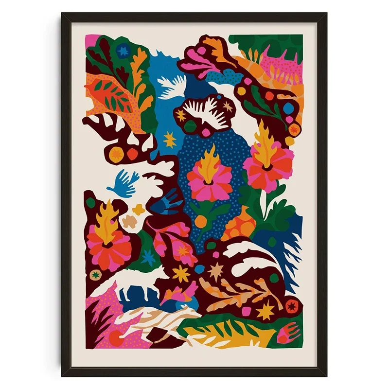 Винтажные классические постеры в стиле ретро с абстрактным принтом на холсте