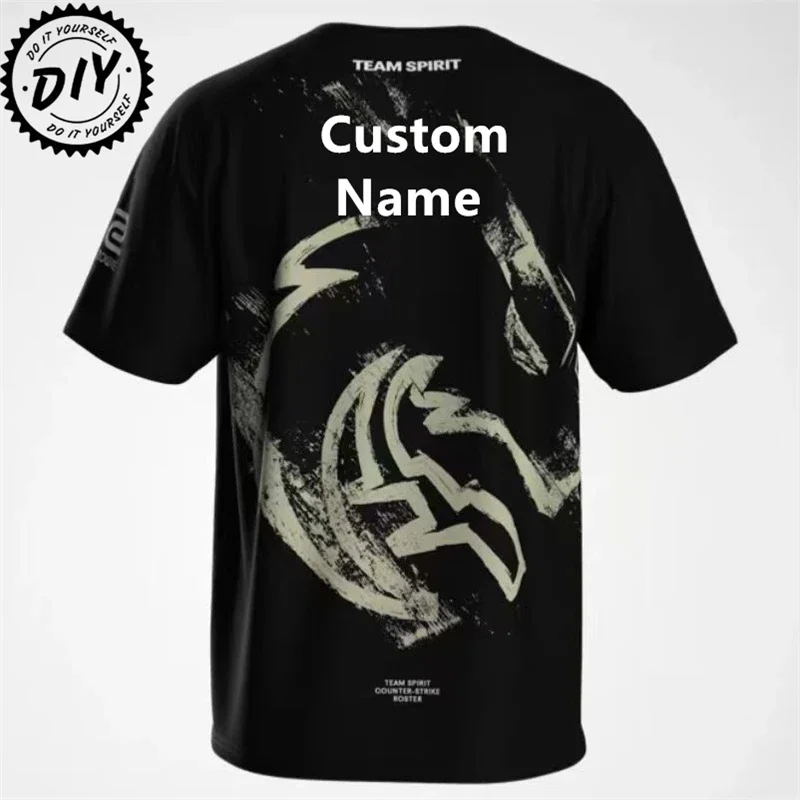 Футболка CS2 Shanghai Major Team Spirit для мужчин верхняя одежда футболка одного игрока Donk