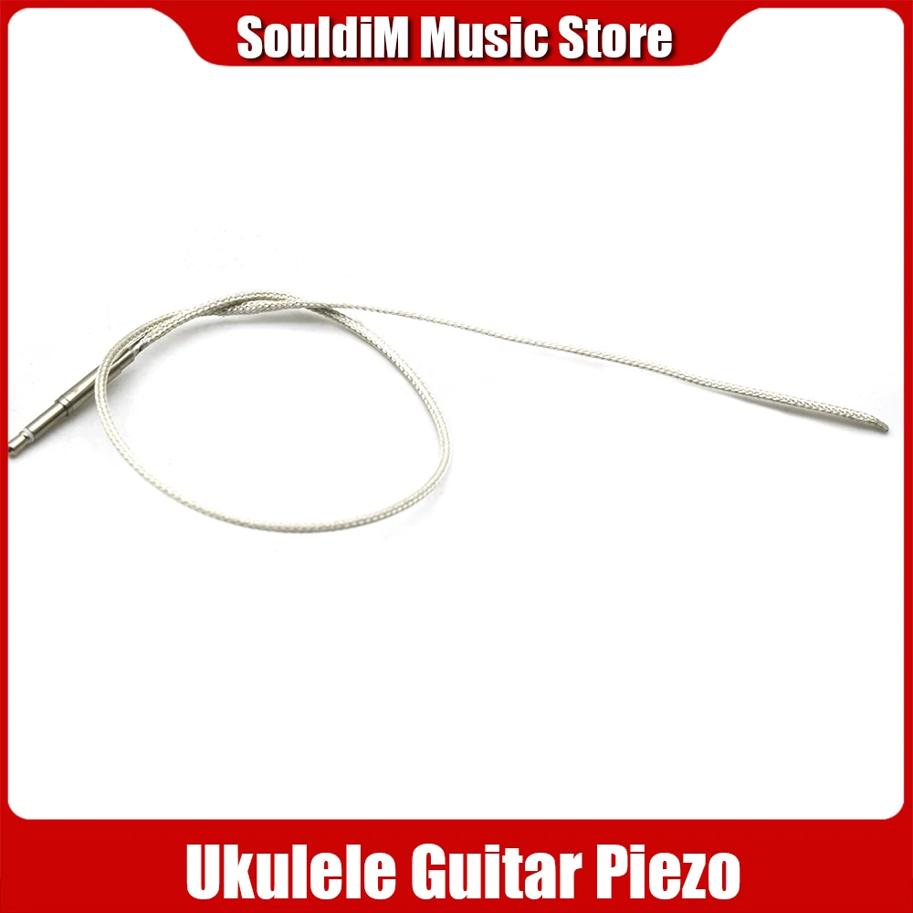 

Ultra-thin Ukulele Acoustic Guitar Guitar Transducer Picup Piezo Under Bridge Saddle Pickup Soft Piezo Cable for UK Acoustic EQ