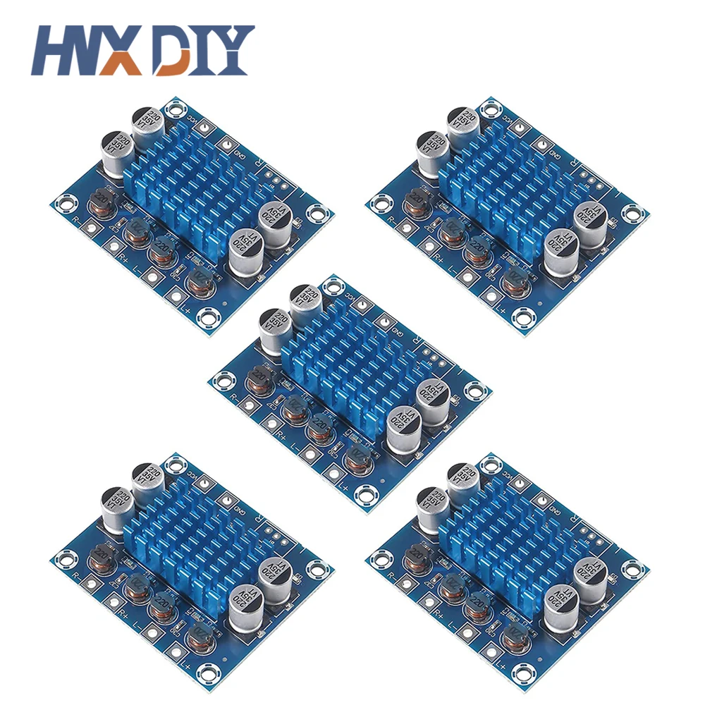 

5pcs TPA3110 XH-A232 30W+30W 2.0 Channel Digital Stereo Audio Power Amplifier Board DC 8-26V 3A Diy Electronic
