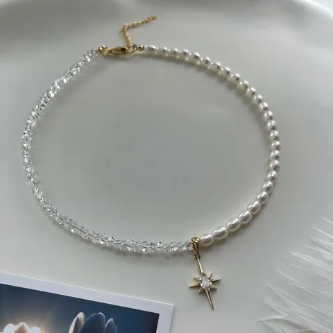 Новое нерегулярное колье, винтажное ожерелье с кисточками и цирконием в форме сердца для женщин, женская геометрическая цепочка в стиле барокко с прозрачными кристаллами