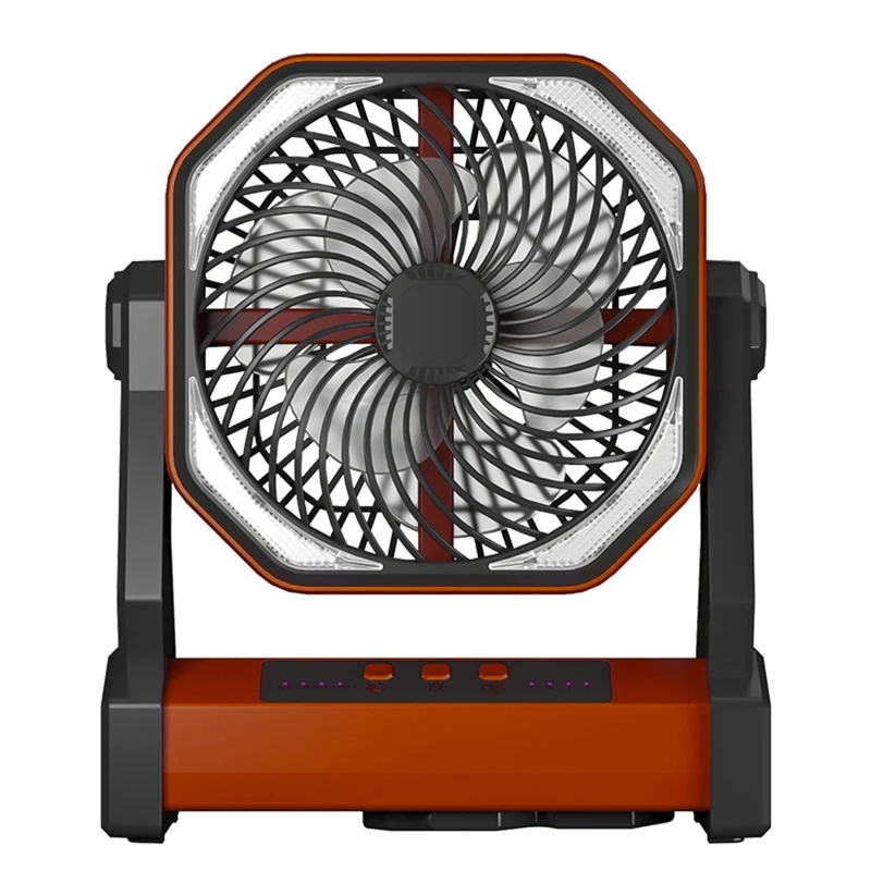 

Portable 270° Pivot Hanging Fan Night Light Camping Fan Desk Fan 20000mAh USB Rechargeable for Outdoor Camping Climbing
