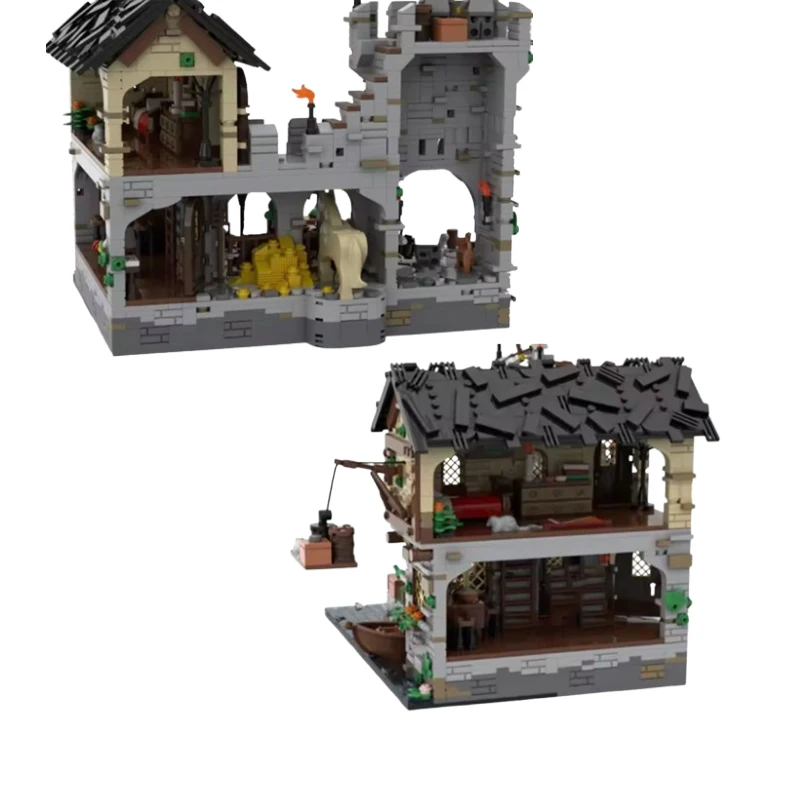 В наличии MOC- 124794   Средневековый портный замок, строительные мелкие детали, сборка строительных блоков, модель игрушки, подарочный набор (art.: 3920cb72ecddf) - 3920cb72ecddf