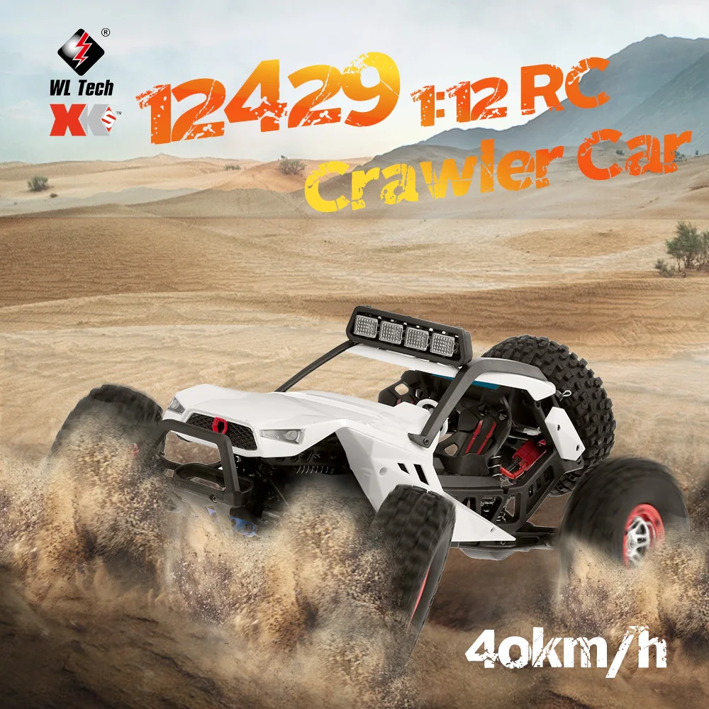 Enlarge WLtoys XK 12429 1:12 2.4G RC Racing Car Crawler 40km/h 4WD Electric Car With Head Lights RC Off-Road Car Gift For Kids Adults