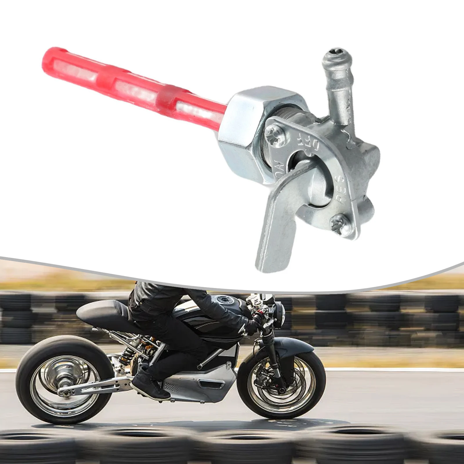 Топливный кран с фильтрующей трубкой для Honda CD50 CD70 CD90 CD125 CD175 CD185 XL125 XL175 XR75 XR80 XR100 CRF50 CG110 (art.: 3920dc16b425b) - 3920dc16b425b