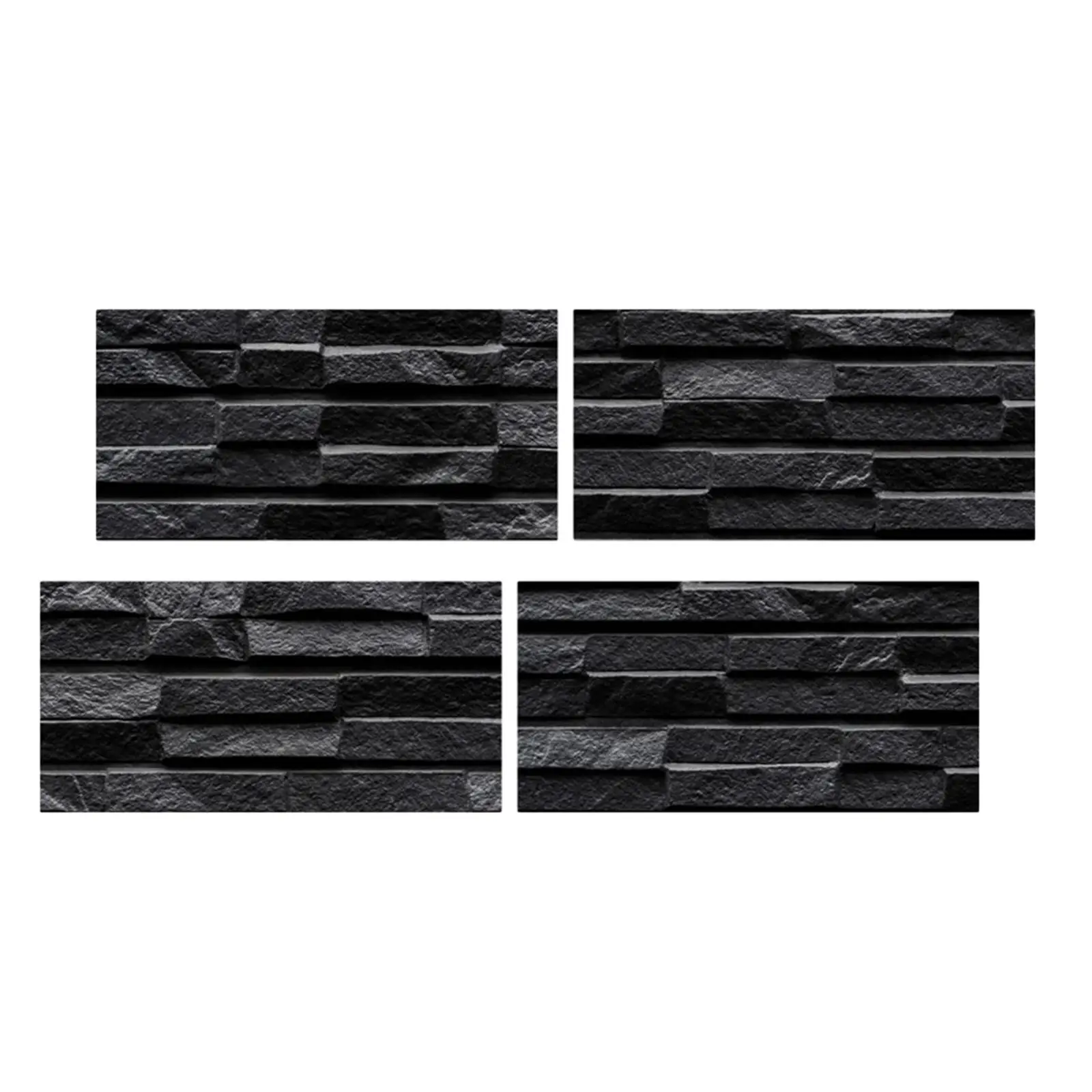 

4x Faux Bricks Wallpapers Imitation Brick Wall Tiling for Office Bedroom Wall