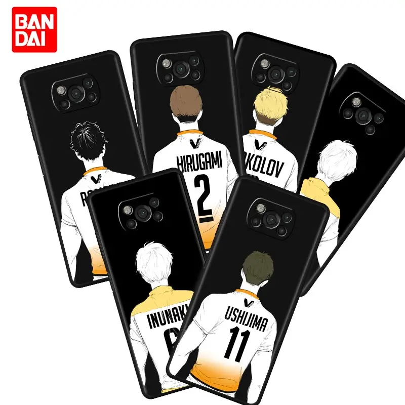 

Haikyu!! Haikyuu Manga Number Case for Xiaomi Mi Poco X3 NFC F3 Redmi Note 9s 9 9A 9C 8 10 11 9T 8T 10T K40 Pro Plus Trend Cover