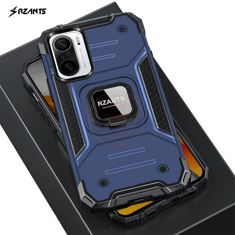 

Rzants For Xiaomi Mi Poco F3 MI 11i MI 11X MI 11X Pro Hard Case Ring Stand [King Kong]Stockproof 2 in 1 Armor Cover Phone Casing