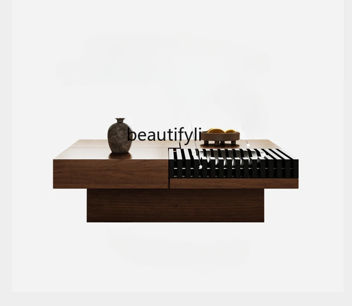 Тихий стильный чайный столик из массива дерева домашний дизайнерский фанеры Juglans