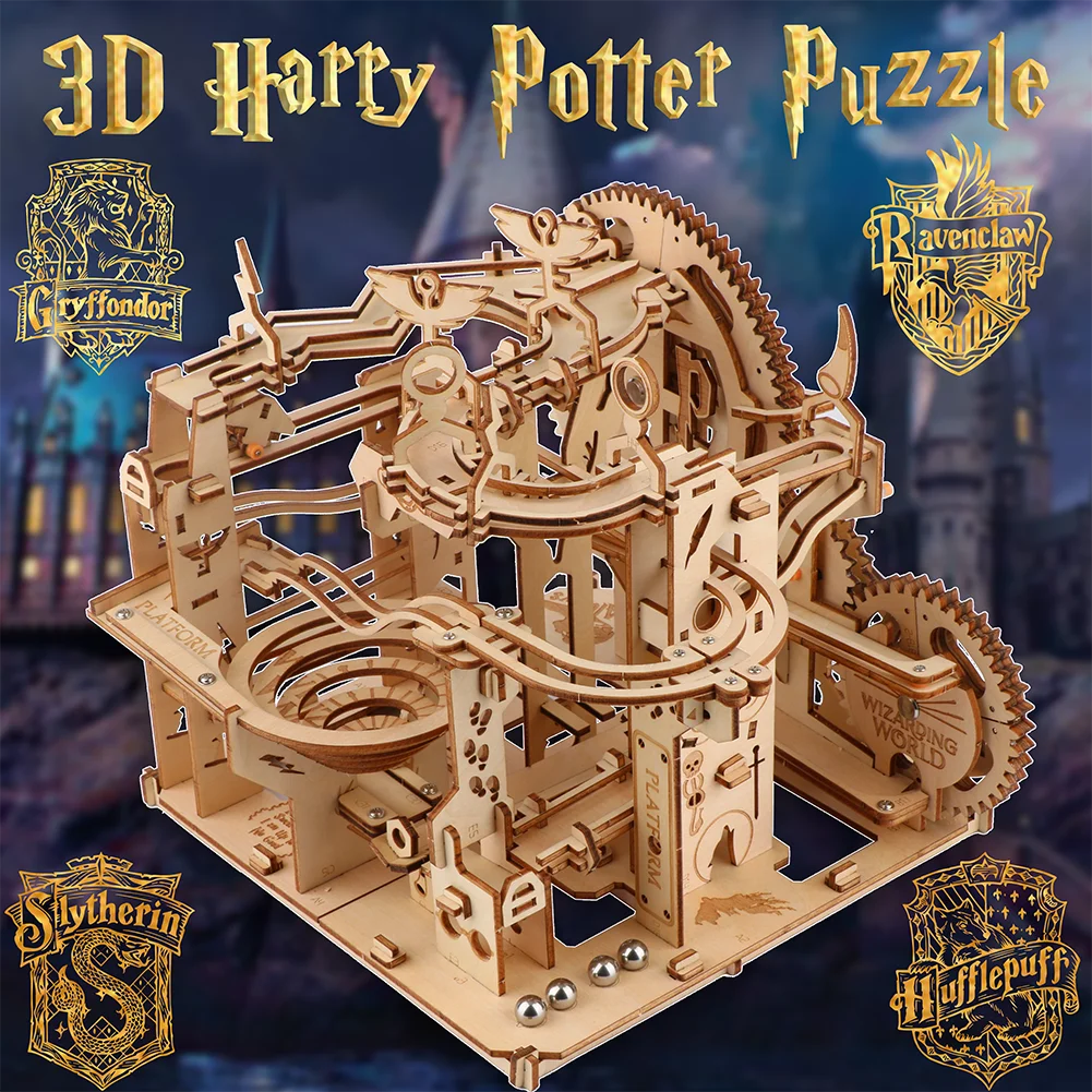 Деревянная 3D головоломка Гарри Поттера