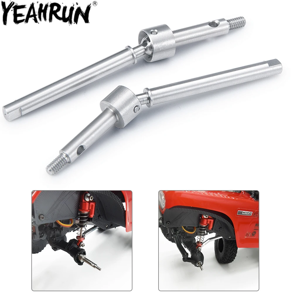 

YEAHRUN Front CVD Drive Shaft Axle for 1/24 RC Crawler Axial SCX24 90081 AXI00001 AXI00002 AXI00004 AXI00005 AXI00006 Parts
