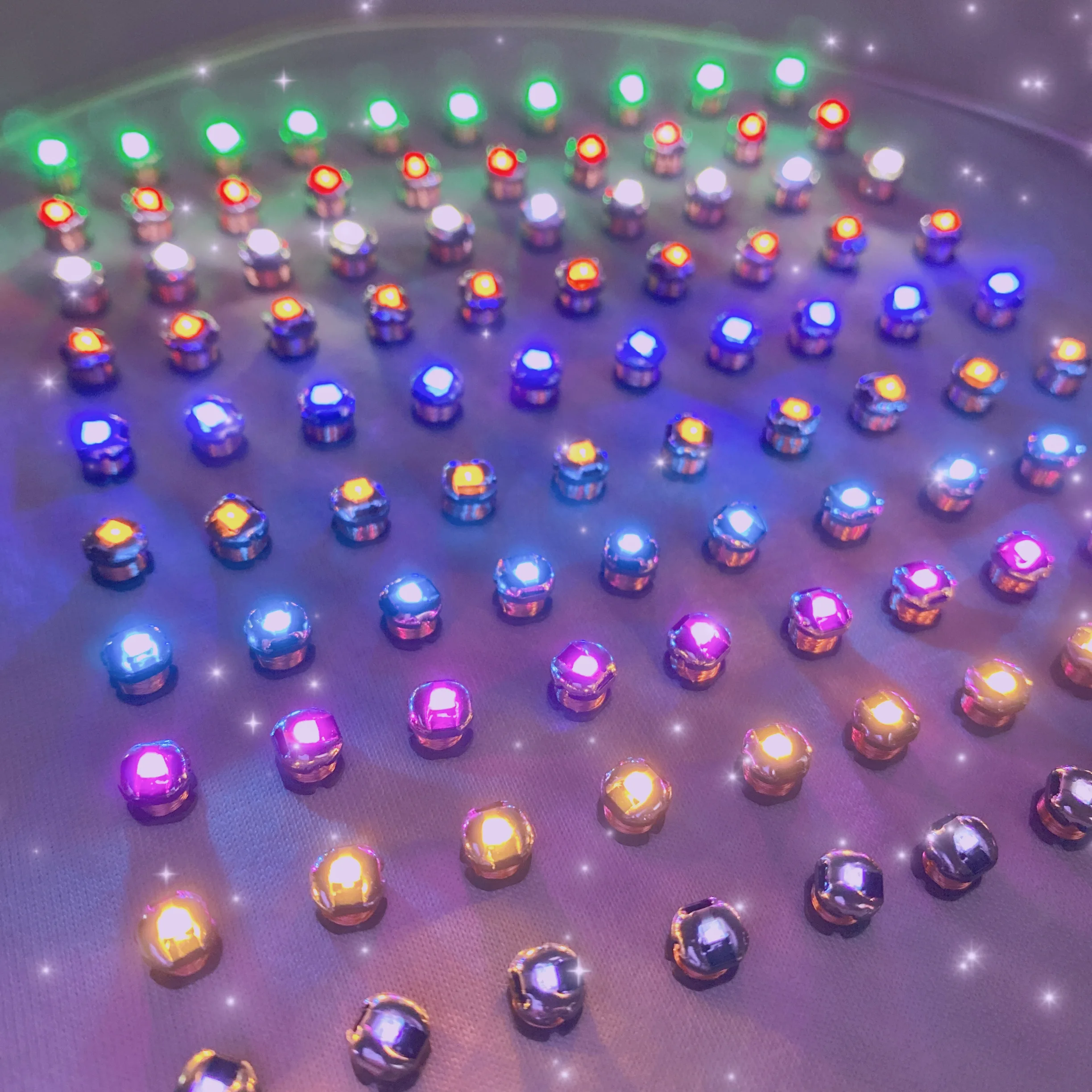 

One-to-many Wireless Power Supply Lamp Beads Colorful LED Induction Decorative Lamp Wireless Power Transmission