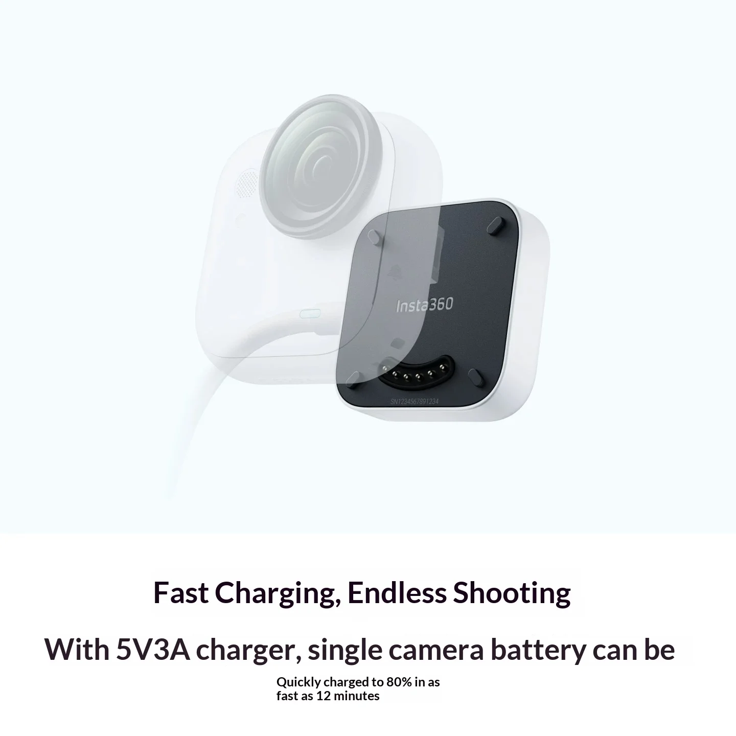 Фото Зарядная база для одиночной камеры Insta360 GO Ultra №2