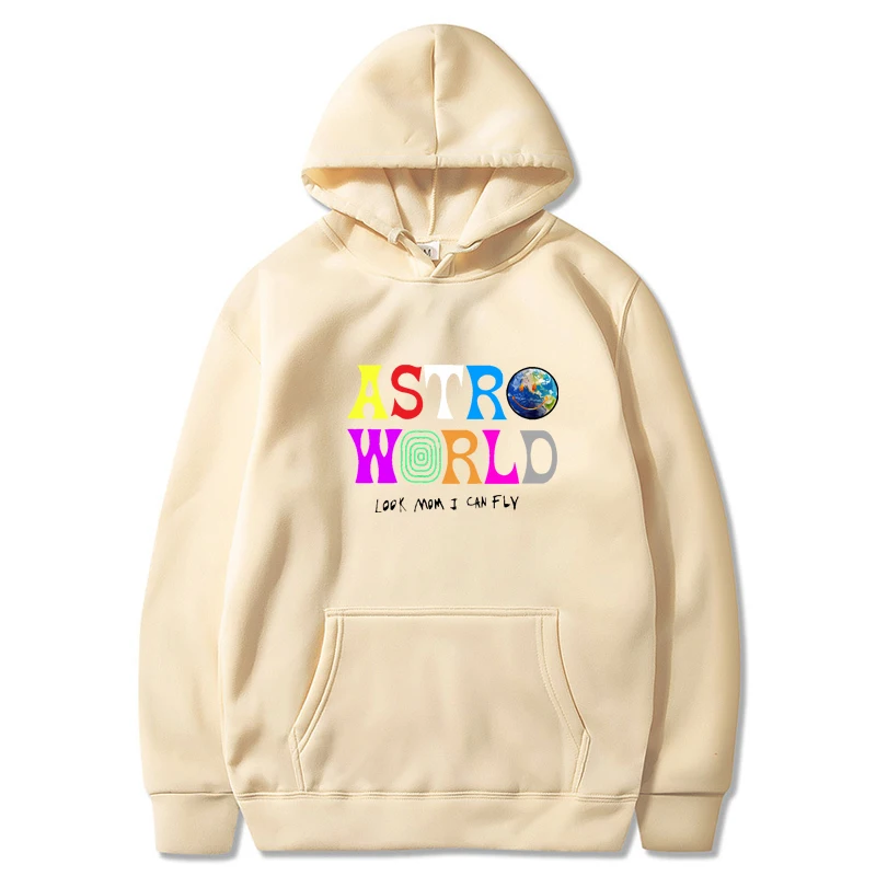 

2022 Hoodies TRAVIS SCOTT Astroworld WISH YOU WERE HERE Hoodies Rainbow Letter Men Women Pullover Hoodies Hip Hop Sweatshirt