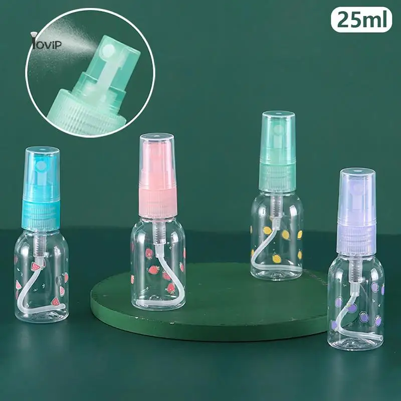 

1Pcs 25ml Refillable Bottles Transparent Plastic Perfume Atomizer Mini Empty Spray Bottle Portable Travel Accessories