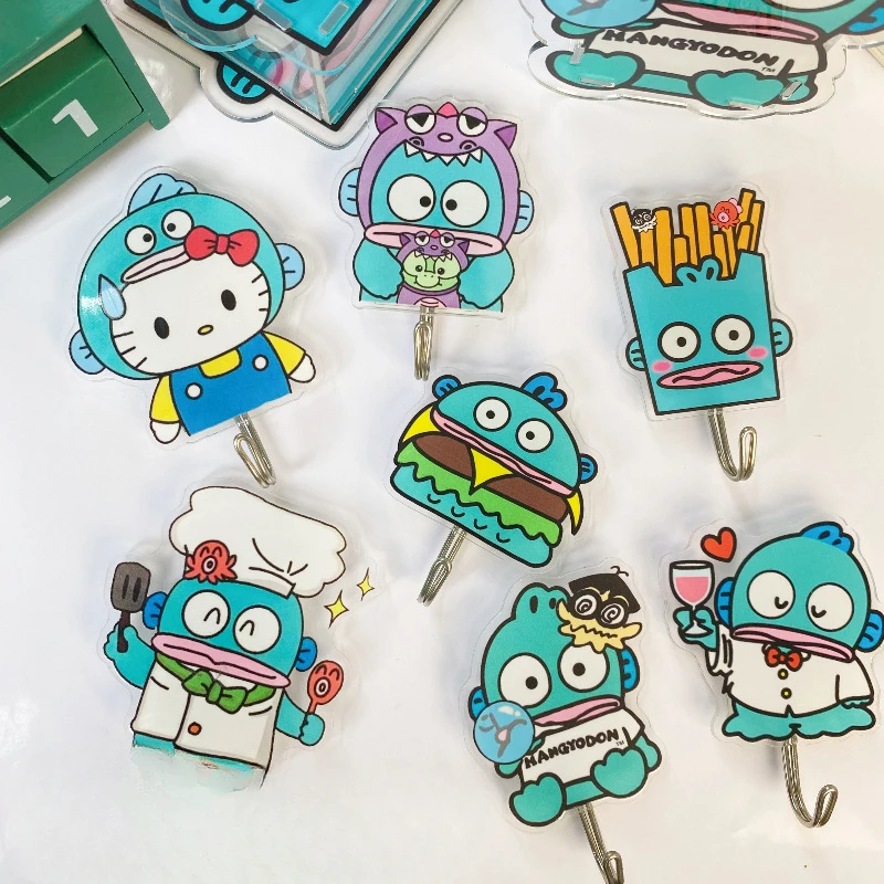 

2 шт., крючок для двери Sanrio Hello Kitty Kuromi Hangyodon