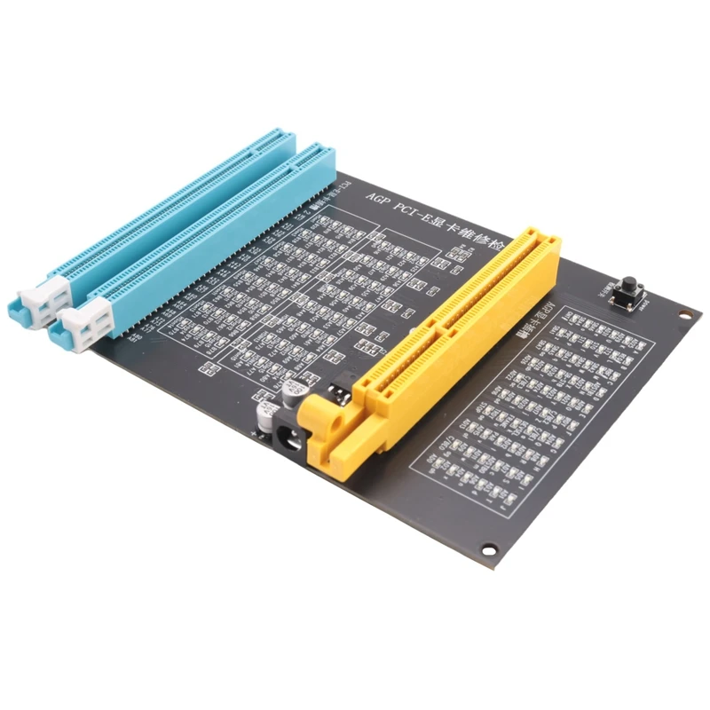 ПК AGP PCI-E X16 Тестер розеток двойного назначения Дисплей Образображение видеокарты