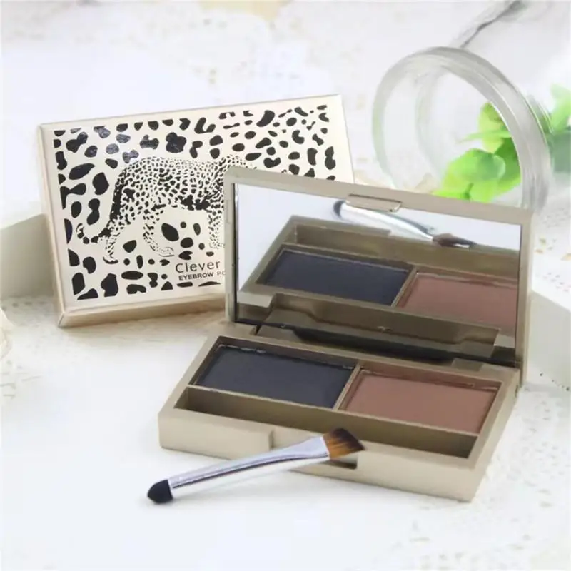 

2in1 Eyebrow Powder Palette Eyebrow Pomade Brow Waterproof Lasting Makeup Eyebrow Enhancer Cosmetic For Women With Brush Mirror