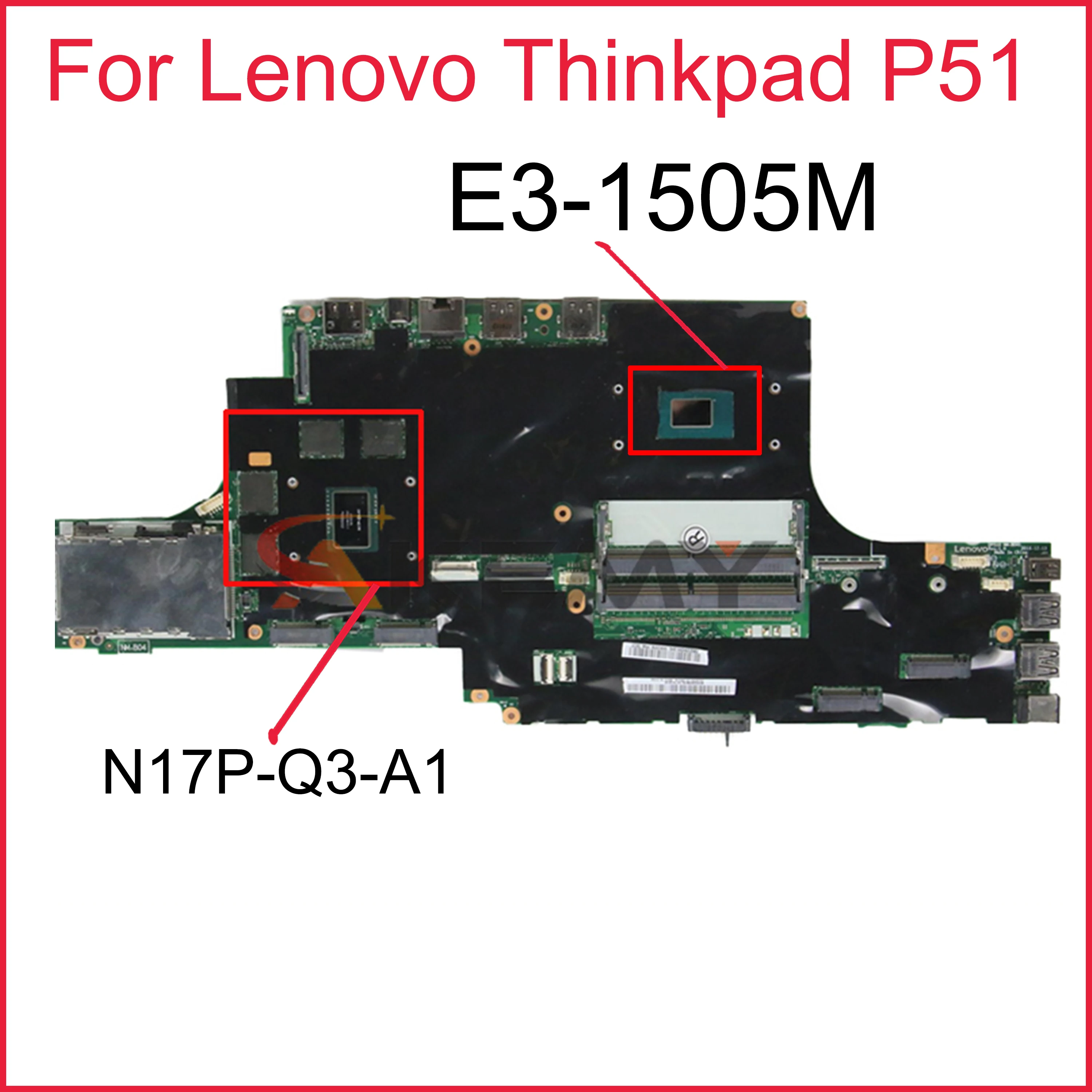 

Оригинальная материнская плата для ноутбука Lenovo Thinkpad P51 с центральным процессором NM-B041 GPU 4G FRU 01AV367 DDR4 100%, полностью протестирована