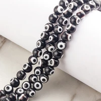 trendy round shape evil eye glass spacer beads diy charm handmade bracelet necklace beads for charm fashion jewelry making