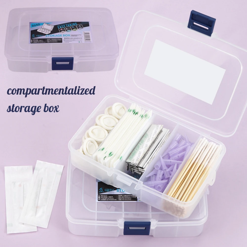 

Органайзер для хранения ресниц, инструменты для наращивания ресниц, подупаковка, поставка татуировок, Портативный Клей-кольцо, перстень, иг...