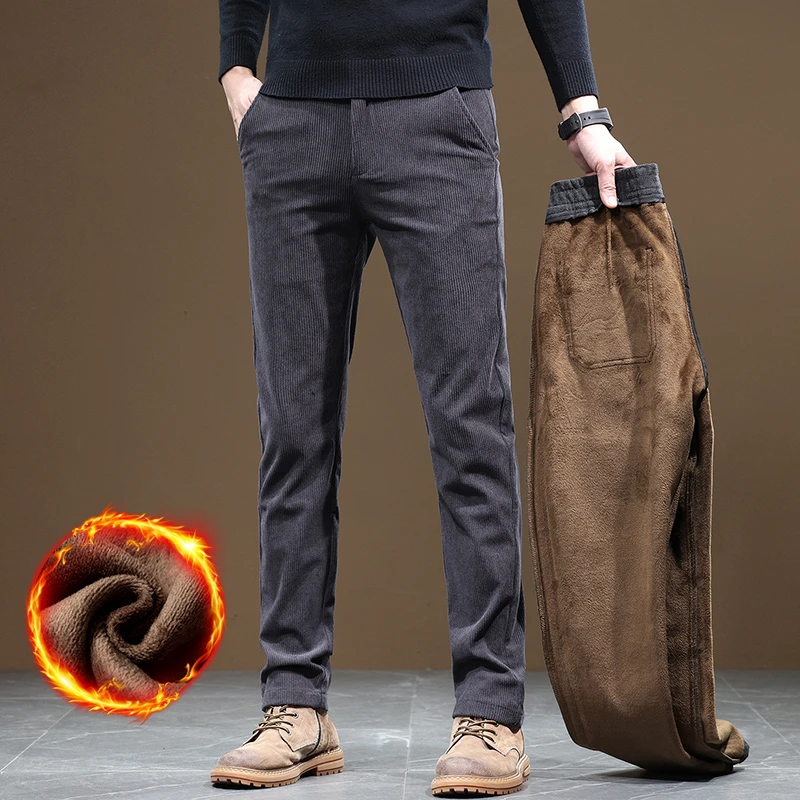 Обновите свой зимний вид с помощью этих толстых и теплых мужских джинсов для