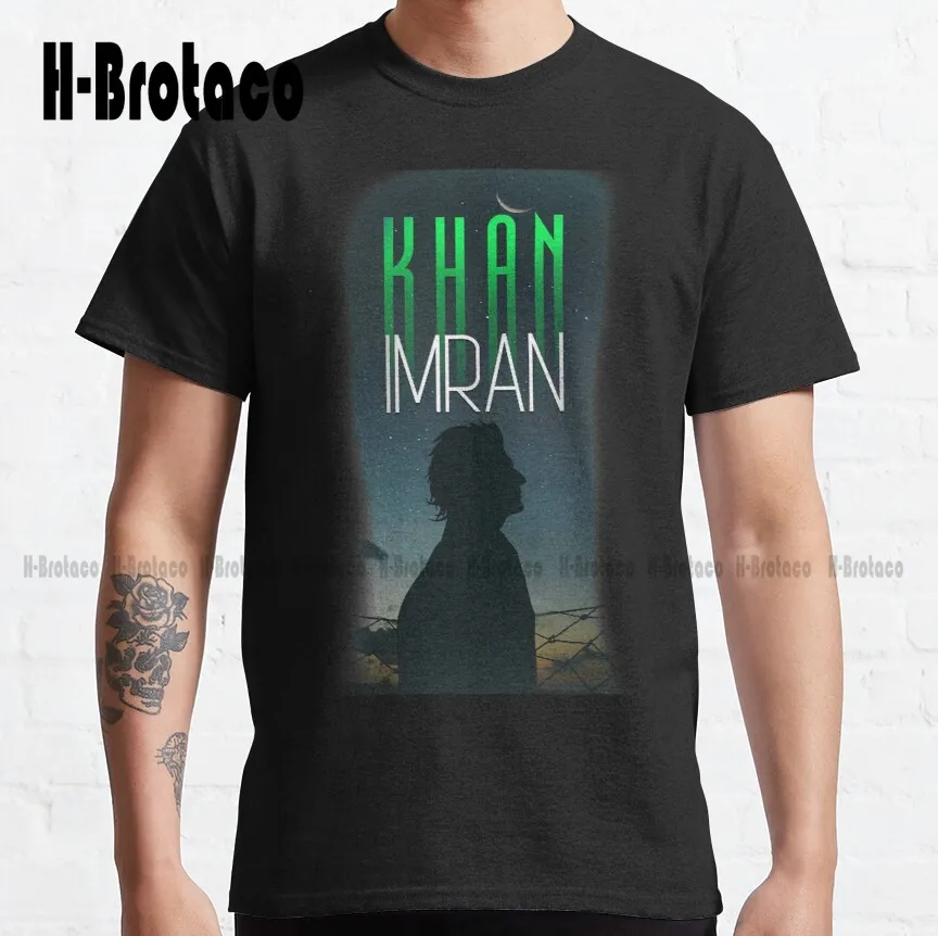 

Pakistan Hope Art Of Imran Khan Classic T-Shirt Fashion Tshirt Summer Custom Aldult Teen Unisex Digital Printing Tee Shirts