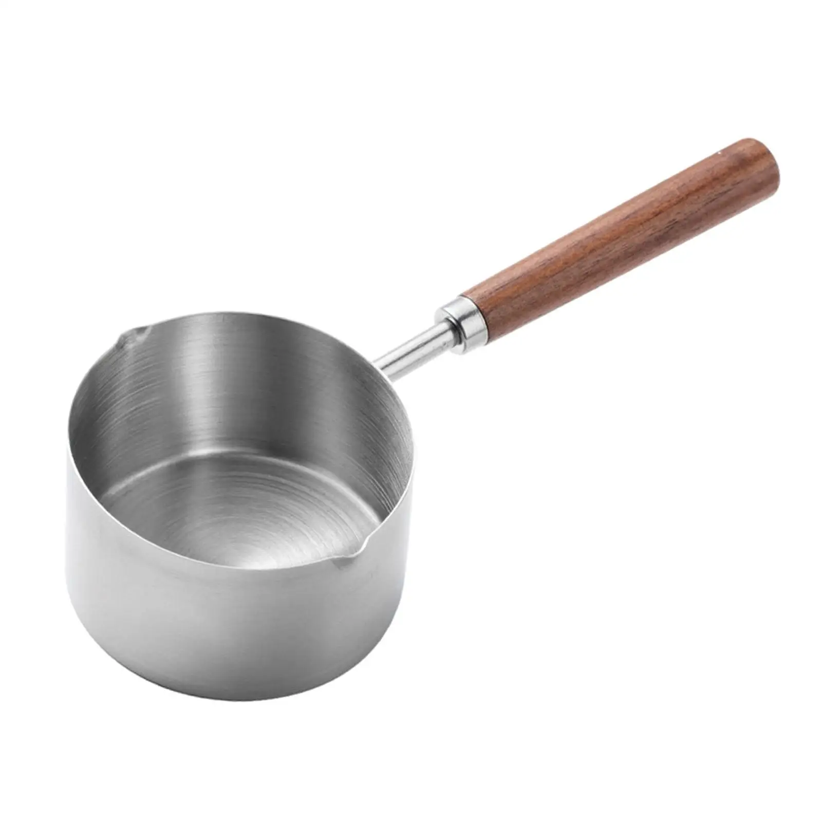 Hot Oil Small Pot Stainless Steel Milk Omelet Pan Pouring for Camping Kitchen Home Burning