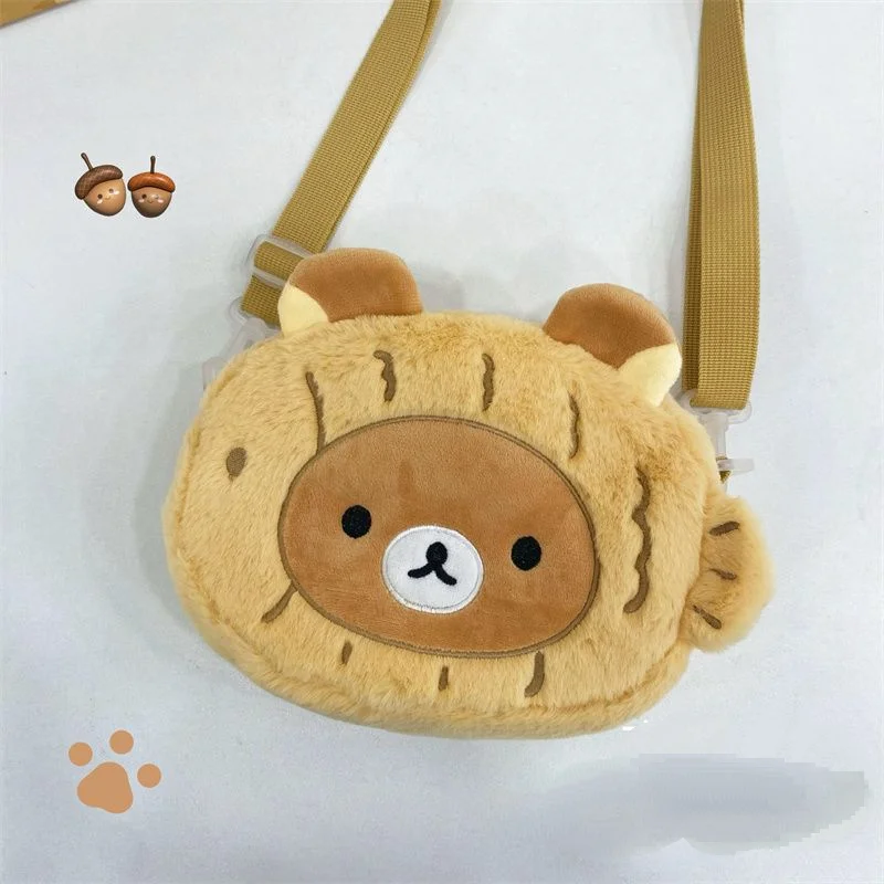 Kawaii Rilakkuma Snapper сумка на плечо мультяшная плюшевая для хранения осенняя новая