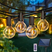 solar led light outdoor garden decoration street garland string light g40 bulb waterproof fairy lamp for country house