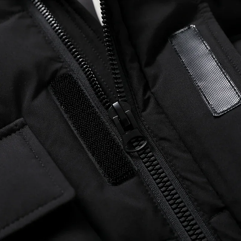 Куртка YEAE с капюшоном на утином пуху для пар ветрозащитная рабочая одежда теплая