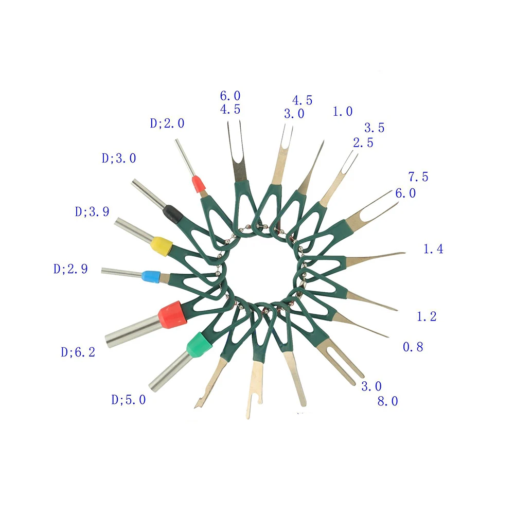 

Прочный инструмент для удаления клемм, автомобильный комплект, механический выпуск, съемник, стальная пружинная пластина + пластик
