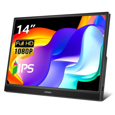 14-дюймовый портативный сенсорный монитор 1080P IPS дисплей для ноутбука внешний монитор USB C/HDMI для ноутбука ПК телефона Mac Xbox PS5/PS4 переключатель