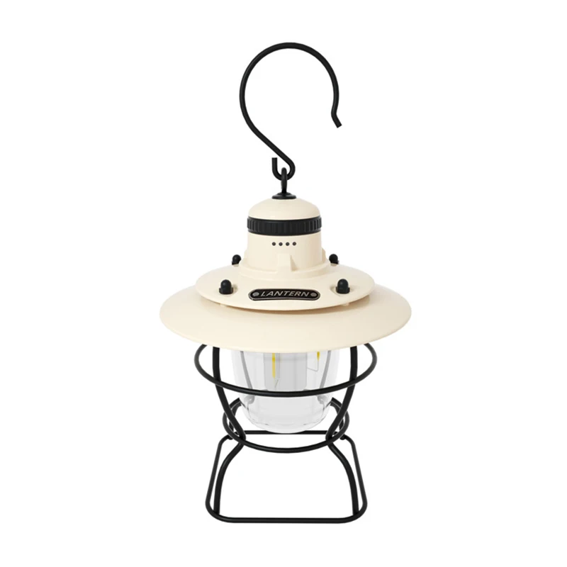 LED Camping Lantern Dimmable Lanterns with Hook IPX4 Water Resistant Emergency Light Outdoor Portable