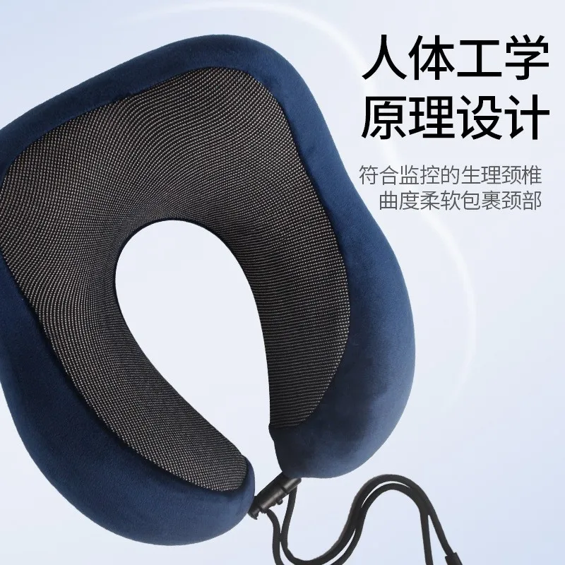 

U-Shape Travel Pillow for Airplane Inflatable Neck Pillow Travel AccessoriesComfortable Pillows for Sleep Home Textile