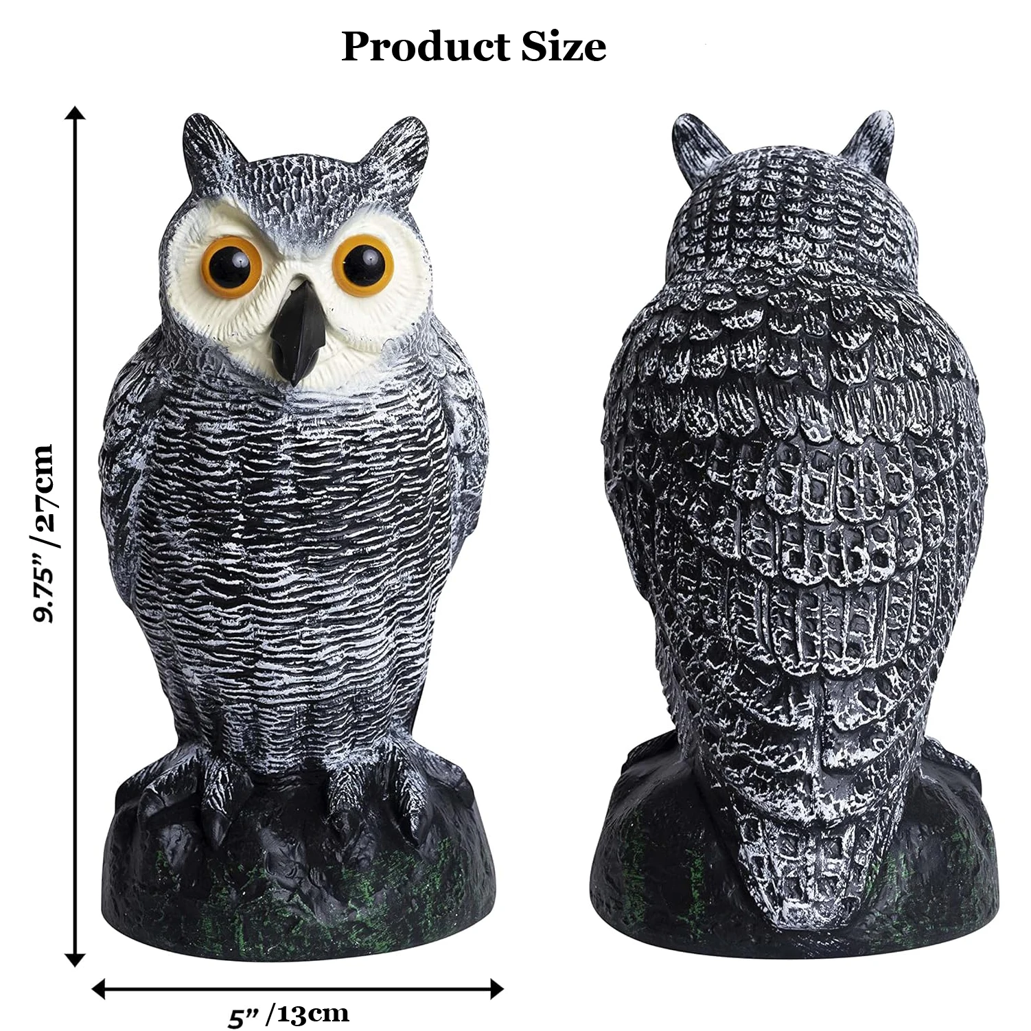 Искусственная пластиковая птица сова статуя совы для украшения сада украшение