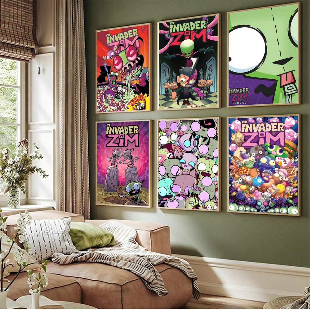 Фигурка из мультфильма I-Invader Z-Zim винтажные classiques художественная роспись высокого