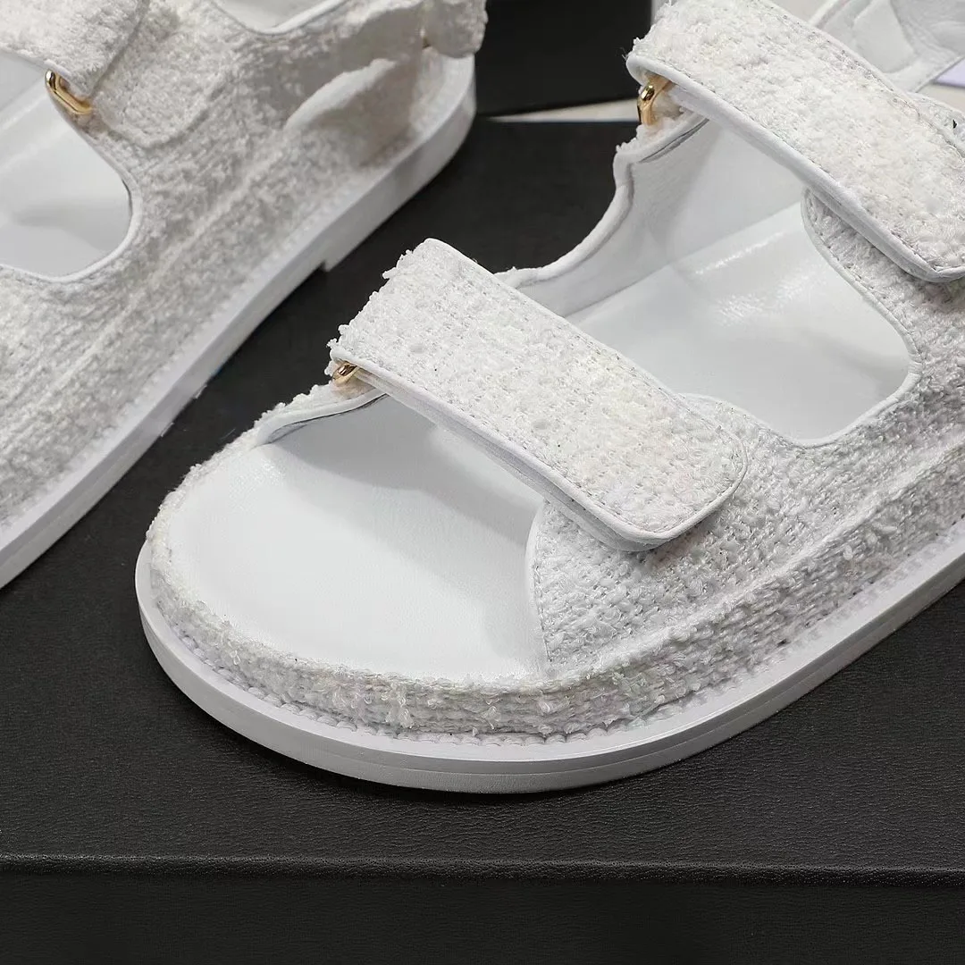 Women Sandals Soft Stitching Ladies Comfortable Flat Open Toe Beach Shoes Footwear Treking Fashion Womens Slippers