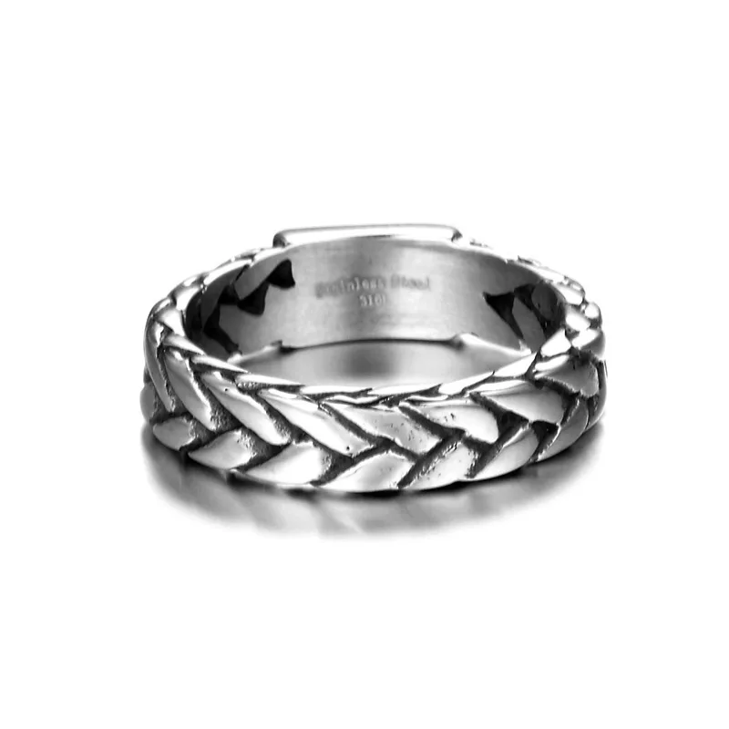 Винтажное кольцо-цепочка шириной 4 мм для пар модное серебряное кольцо Будды из