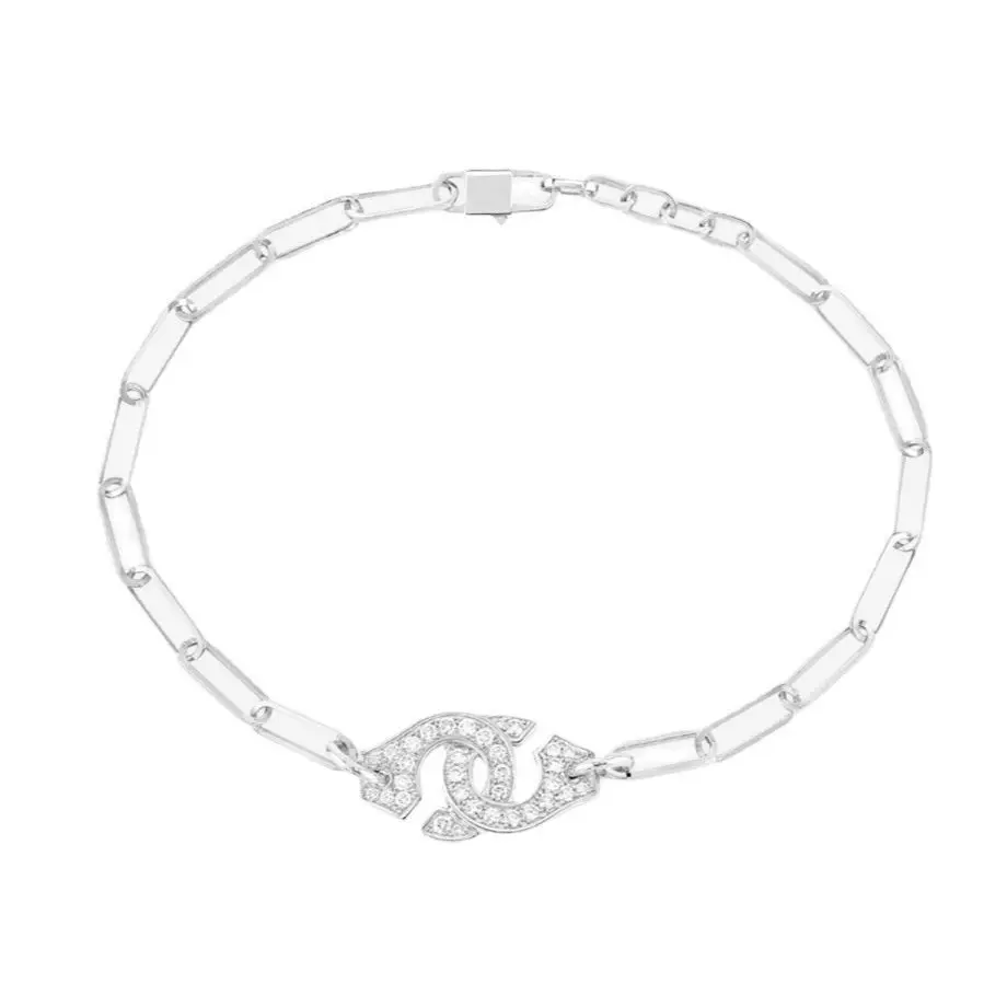 

Наручники из серебра 925 пробы, регулируемая французская цепочка, наручники, браслет для мужчин и женщин, модные ювелирные изделия, Menottes