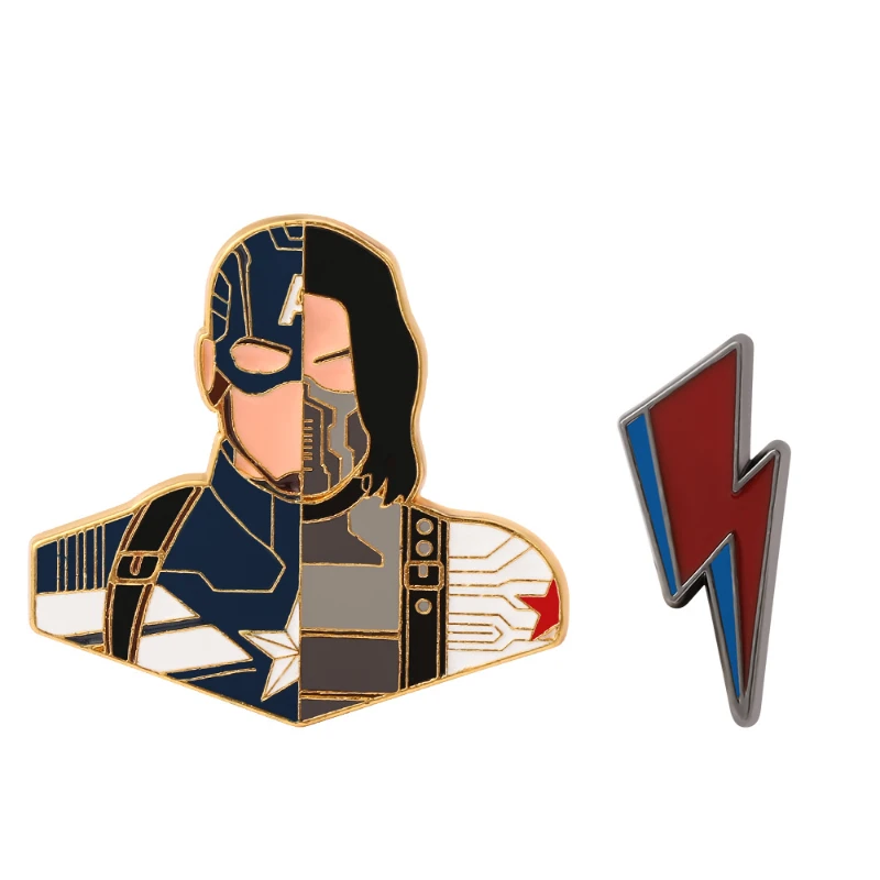 Брошь с эмалью мстители Капитан Америка | Украшения и аксессуары