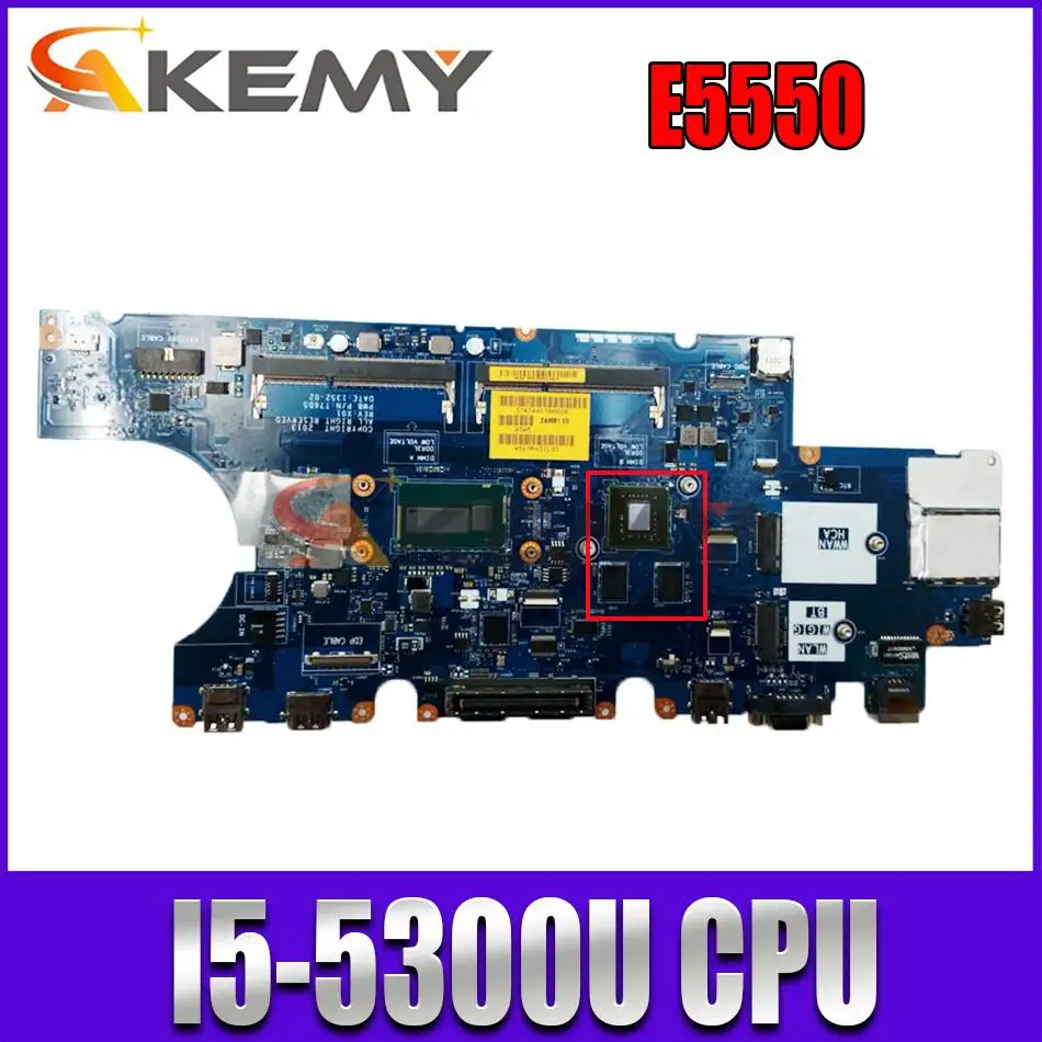 

LA-A913P for DELL Laptop E5550 CPU:SR23X I5-5300 independent motherboard 100% tested before shipment