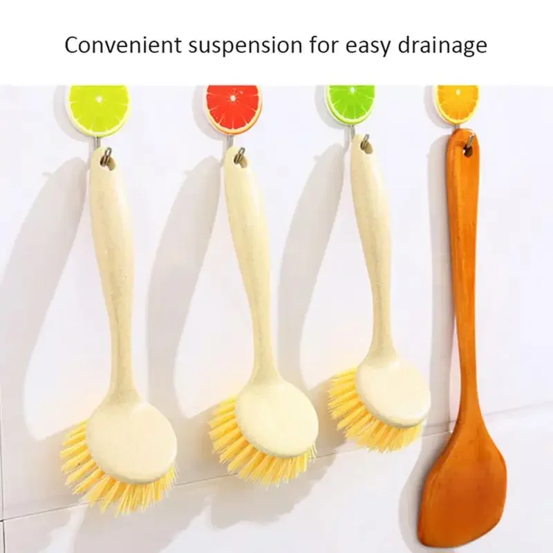 Long Handle Pot Brush Household Kitchen Cleaning Multifunctional Dishwashing Artifact Sturdy Innovative Home Clean Tools